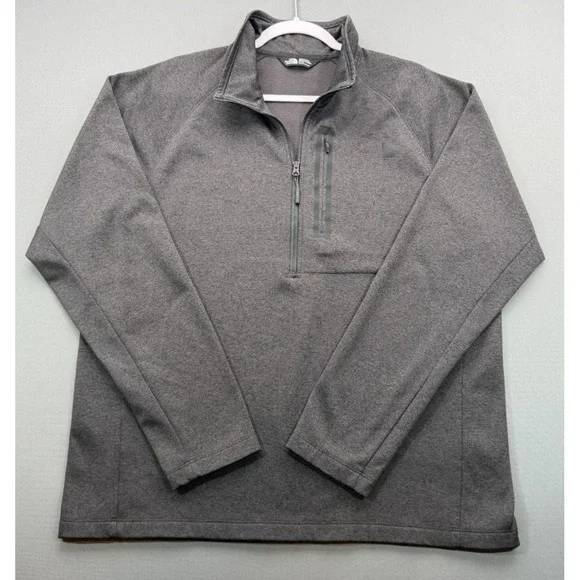 The North Face Men's XL Sweater - Gray Fleece 1/4