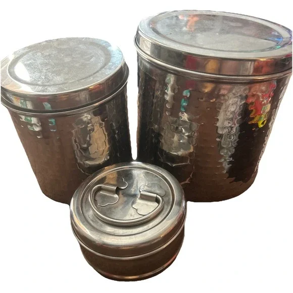Stainless Steel Nested Container Storage Set 3 pieces