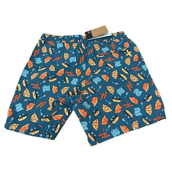 The North Face Men's Class V Pull On Short Blue Coral Camp Print Size XL New NWT