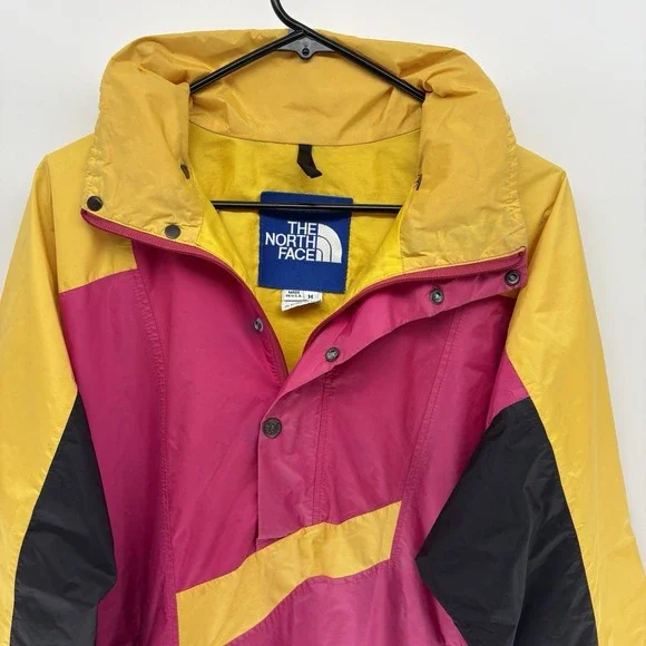 Vintage 90s North Face Gore Tex Color Block Jacket Hiking Utilty Tech USA Men M