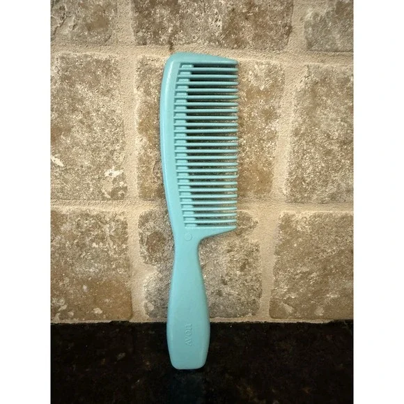 Blue Detangling‎ Comb Avon Vintage Seahorse 8 in with Handle 1970s Long/Wet Hair