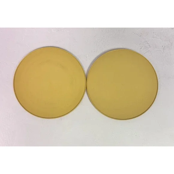 Vintage Lazy Susan Rubbermaid Turntables (2)Harvest Gold‎ Kitchen 10.5
