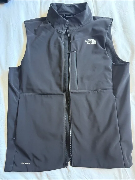 The North Face Apex Black Softshell Wind Resistant Vest
