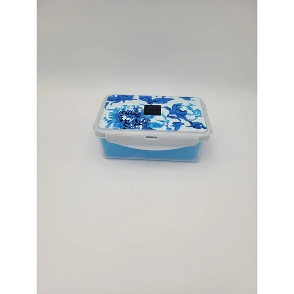 Bento Style Lunch Container Blue Floral‎ Dabney Lee Arctic Fox