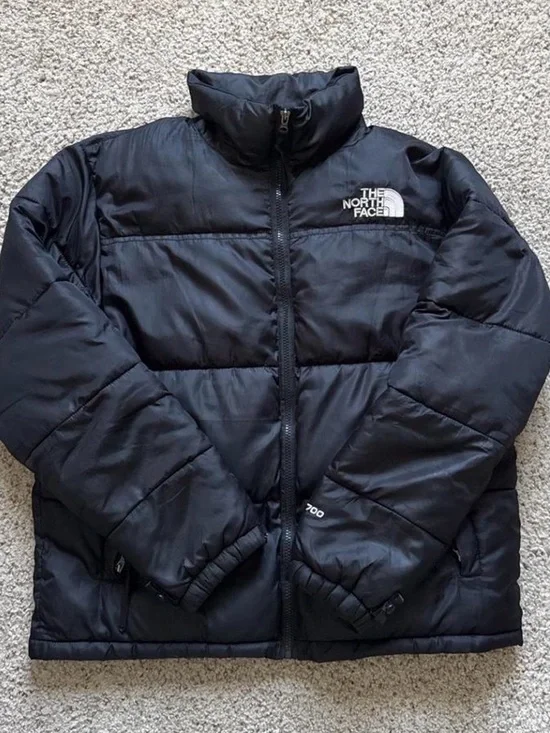 The North Face Black Jacket with White Logo