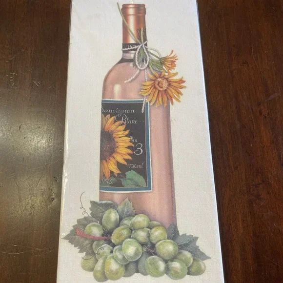 Mary Lake Thompson Flour Sack Kitchen Bar‎ Towel Wine Sunflower Sauvignon Blanc