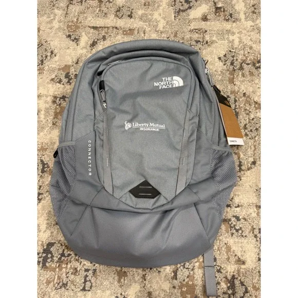 The North Face Connector Backpack Grey Liberty Mutual Logo NWT FlexVent Laptop