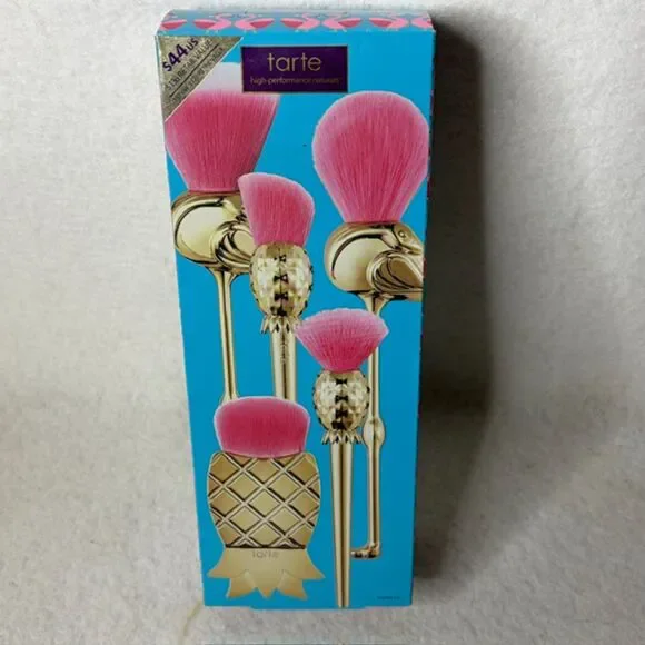 Tarte Let’s Flamingle limited edition makeup brush set beauty gift