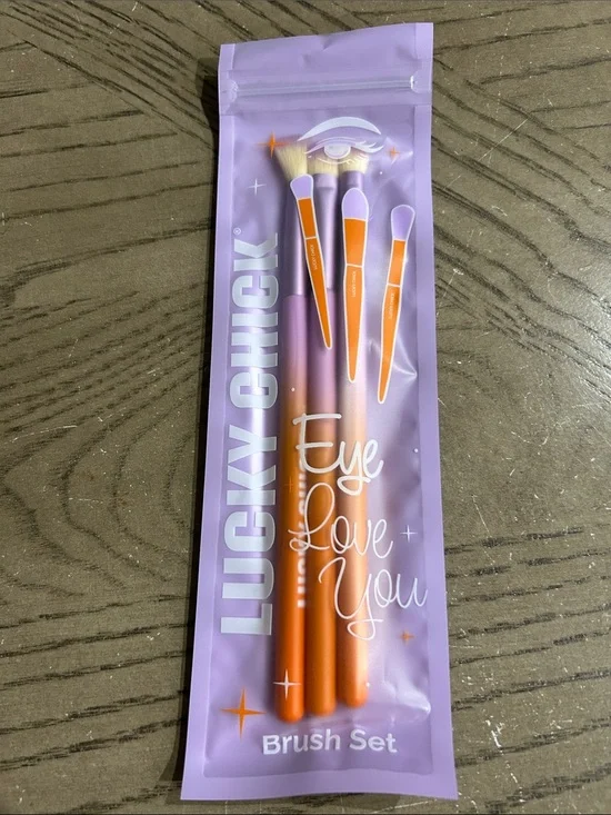 Eye Love You Brush Set - Purple & Orange