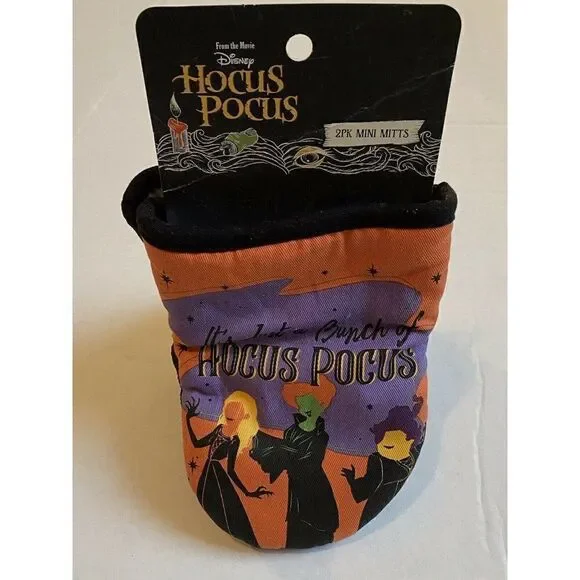 Disney It’s Just Bunch Of Pocus Oven Mini Mitt 2 Pk Sanderson Sisters Halloween‎