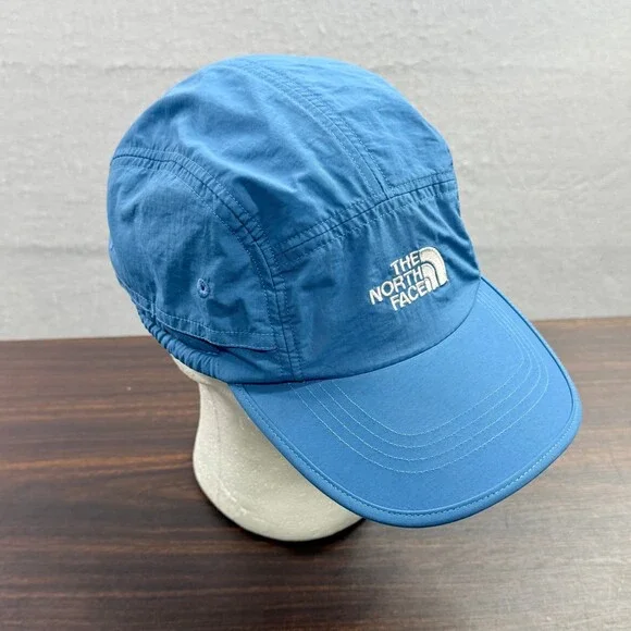 The North Face Class V Camp Hat One Size Blue 5 Panel Nylon Strapback Cap TNF