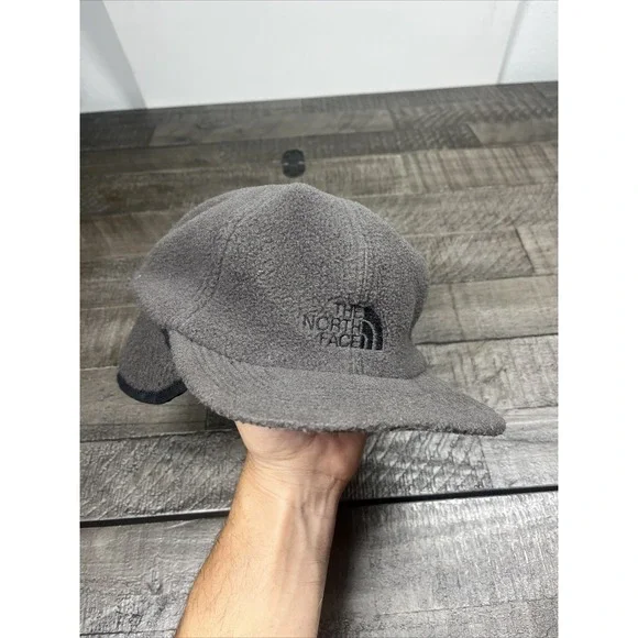 Vintage The North Face Hat Cap Ear Neck Flap Fleece Sherpa USA‎ Made