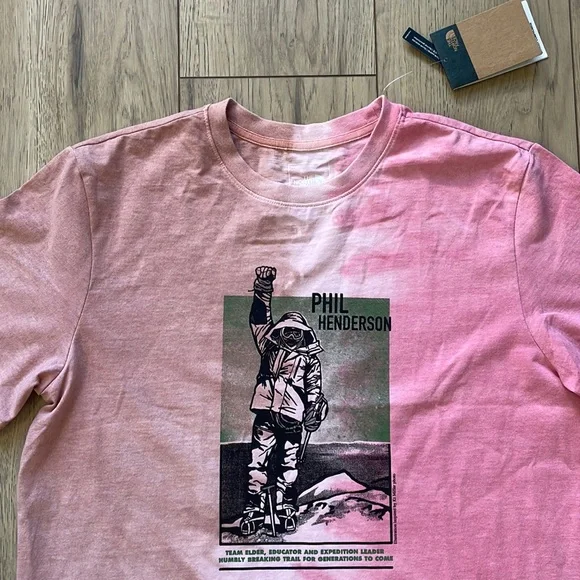 NWT North Face Phil Henderson Black History Month Pink Tie Dye T-Shirt Men’s L