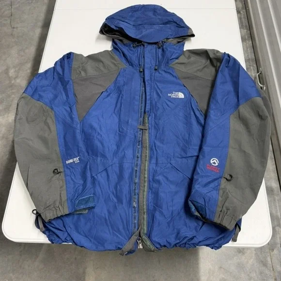 The North Face Summit Series‎ Gore-Tex XCR Jacket Mens Blue Grey Hooded Shell L