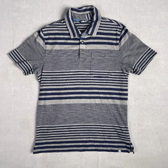 The North Face‎ Golf Polo Shirt Mens Medium Performance Short Sleeve Striped