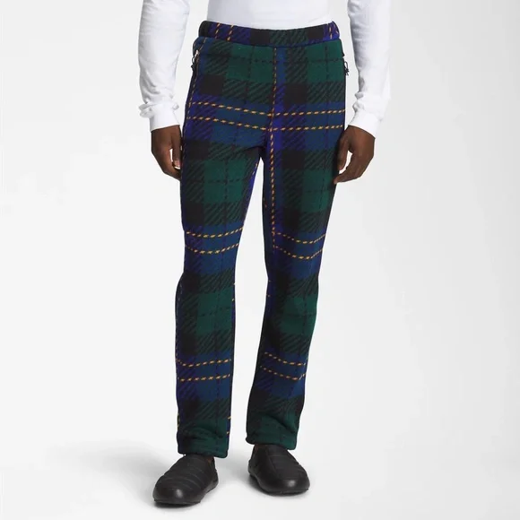 [Top & Pants Set] The North Face Men’s Fleece Plaid Print Gordon Lyons Jacket