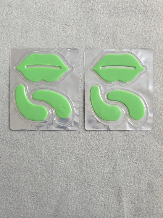 Hydrating Lip Mask & Under Eye Patch Set Green Gel 2 Packs