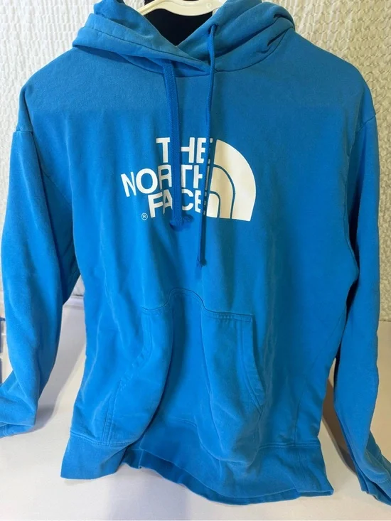 The North Face Turquoise Blue Logo Pullover Hoodie