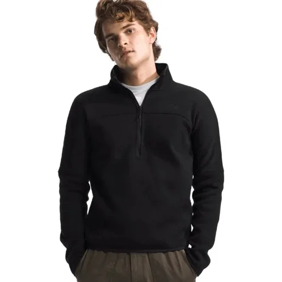 Size 2XL - North Face Men's Big Front Range 1/2 Zip Fleece Jacket Black Heather