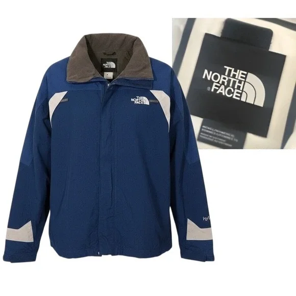 North Face Jacket Mens XL Blue HyVent Waterproof Outdoors Rain Coat Ski Snow