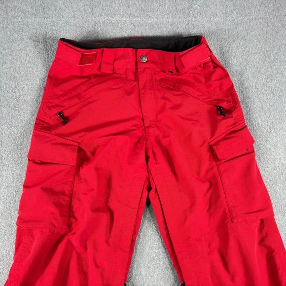 The North Face Men's S Freedom Hyvent Waterproof Red Ski Snowboard Pants Snow