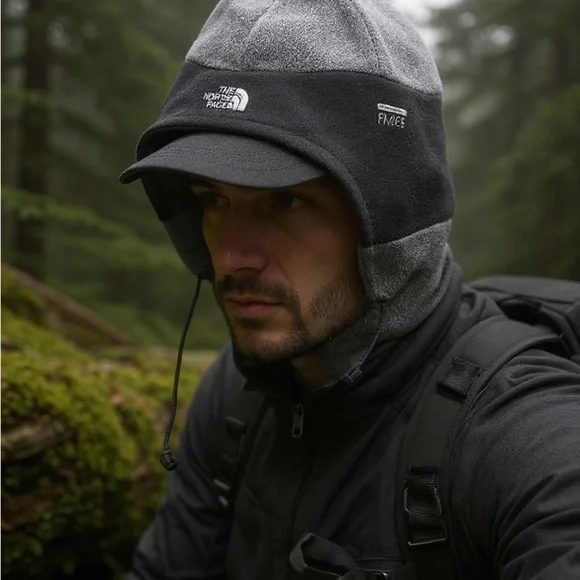 The North Face Men's Black and Gray Hat