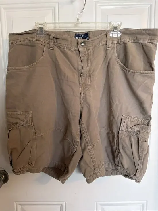 North Face Shorts Mens 40 Khaki Tan Cargo Outdoors Hiking Hiker Casual Adult