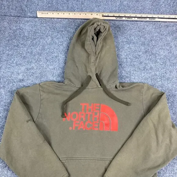 The North Face Sweatshirt Mens Size Large Green Logo‎ Crewneck Casual