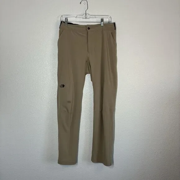 The North Face Pants Mens 30 Beige Khaki Stretch Hiking Elastic Waist Pockets