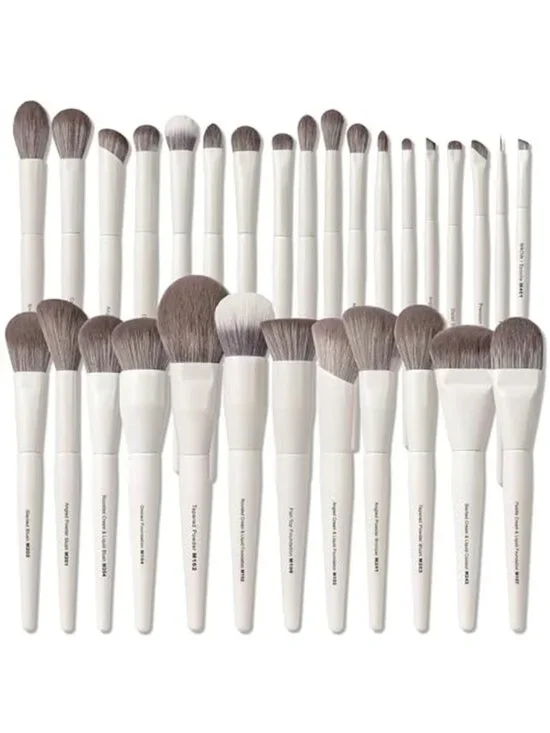 30 Pcs Professional Luxury Makeup Brushes Set with Dense Ultra Soft Bristle