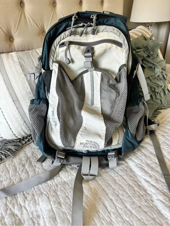The North Face Teal and Gray Men's Outdoor Backpack