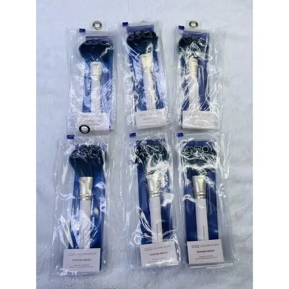 GSQ by Glamsquad Powder Brush Cosmetics Makeup Bundle Set of 6