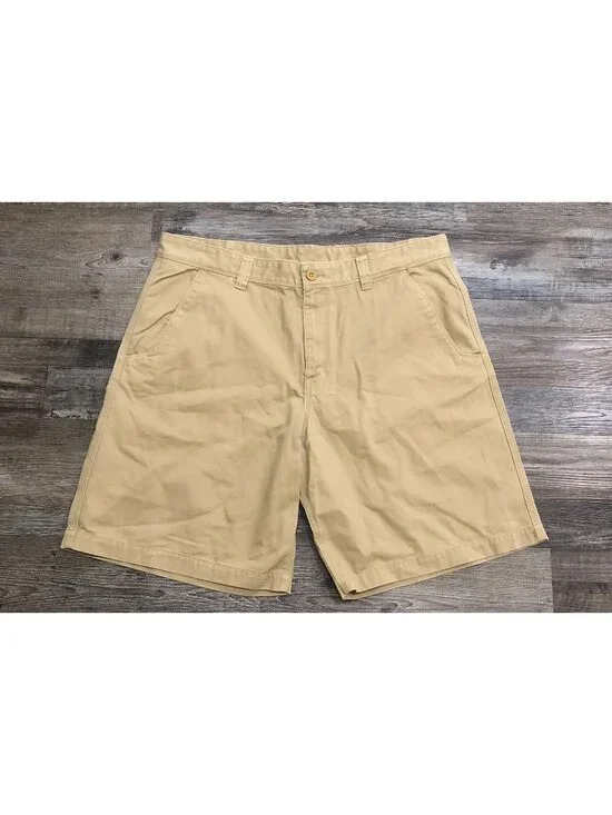 The North Face Mens Size 38 Khaki Flat Front Casual Chino Shorts