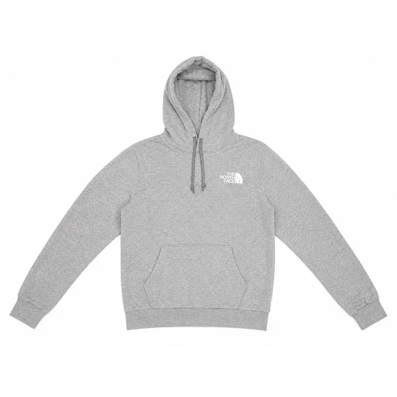 The North Face Men's Gray Logo Pullover Hoodie Fleece Sweatshirt Size Small