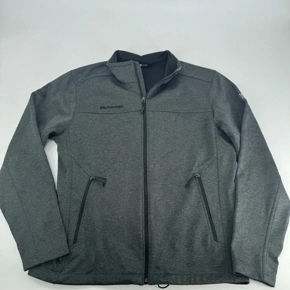 The North Face Dell Technologies Windwall Gray Jacket Mens Large‎ Intel
