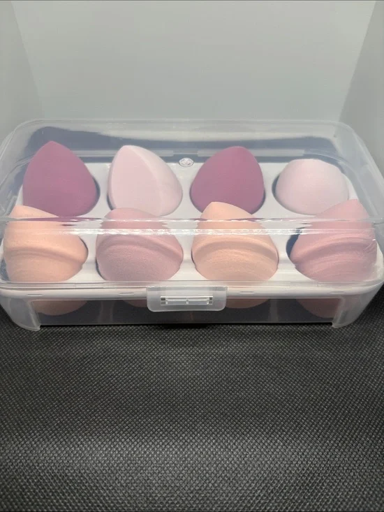 Makeup Sponge Set - Pink & Peach Blenders (8-Pack)