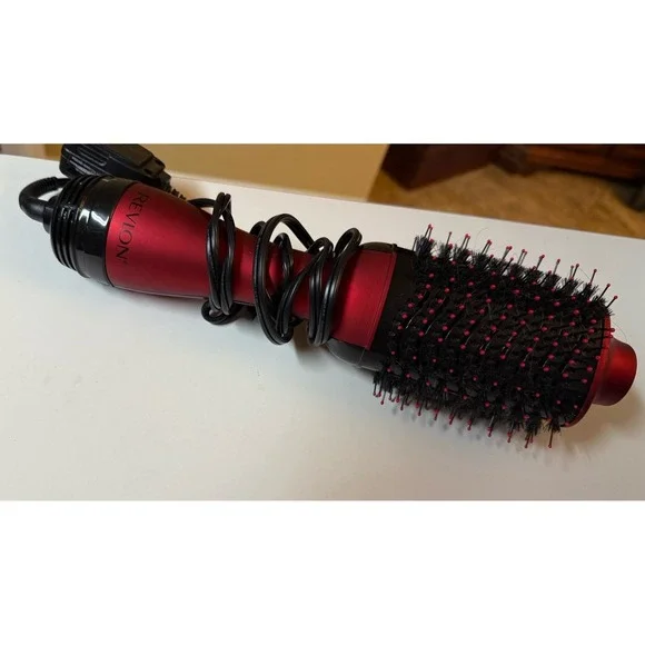 Revlon One-Step Hair Dryer And Volumizer Hot Air Brush,‎ Red & Black