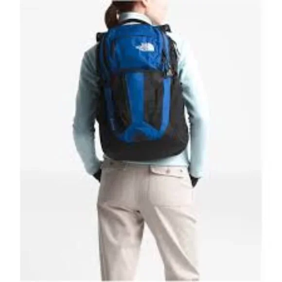 Vintage The North Face Internal Frame Hiking Backpack Black and Blue