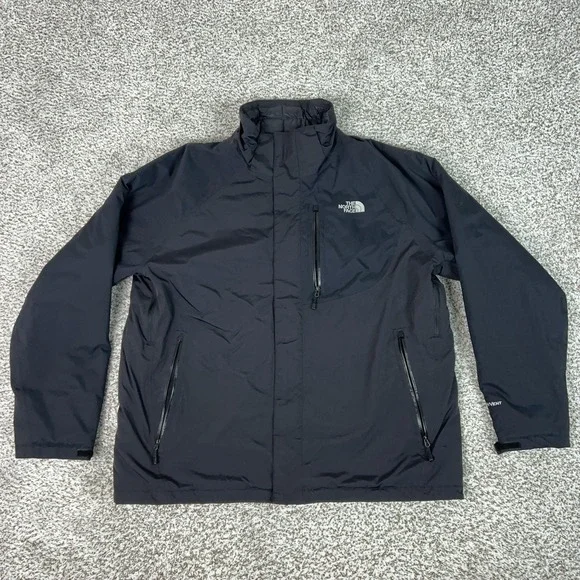 The North Face Jacket Mens XL Black HyVent Insulated Waterproof Coat Hiking
