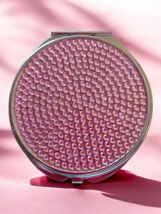 Light Pink Compact Mirror-Small