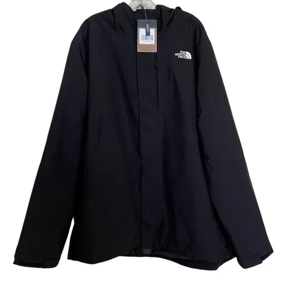 The North Face Carto Triclimate Jacket Mens Size XXL Black Hooded Full Zip *Read