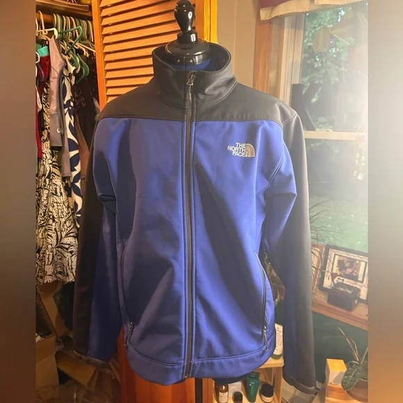 The North Face Royal Blue and Charcoal Jacket