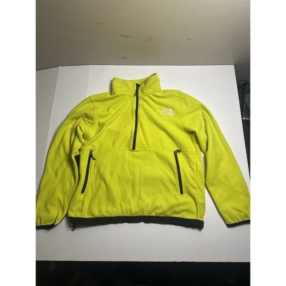 The North Face Men's L TKA Katka‎ Fleece 1/2 Zip Jacket. Sulpher Spring Green.