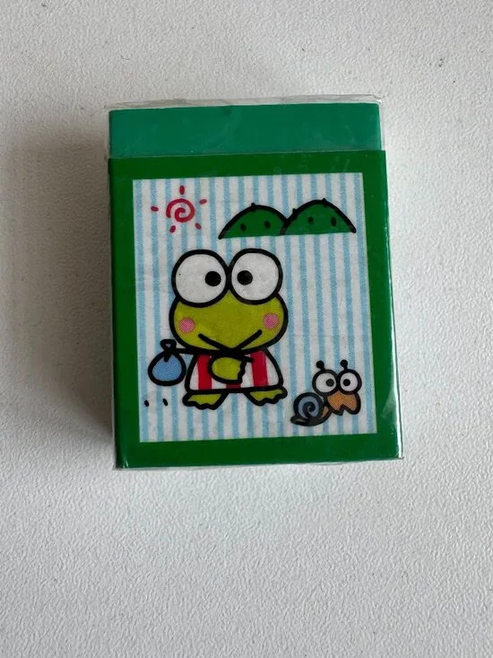 Vintage Sanrio Keroppi Mini Eraser NIP