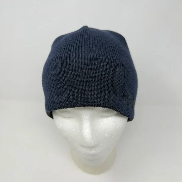 The North‎ Face Bones Recycled Beanie Knit Fleece Earband Lining Blue NF0A3FNS