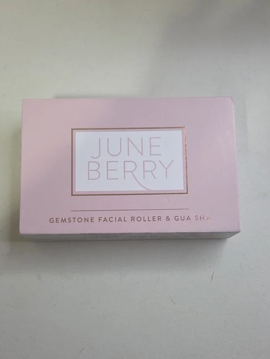 Pink Gemstone Facial Roller & Gua Sha