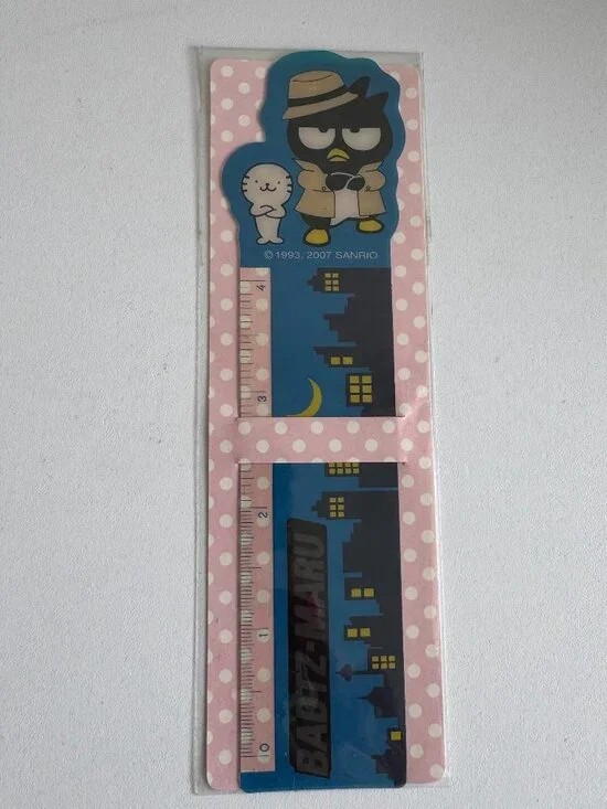 Vintage Sanrio Badtz-Maru Mini Ruler Bookmark NIP