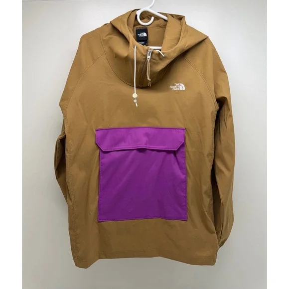 The North Face Jacket Pullover Class V Men's Fanorak L Brown Purple Cactus Flow