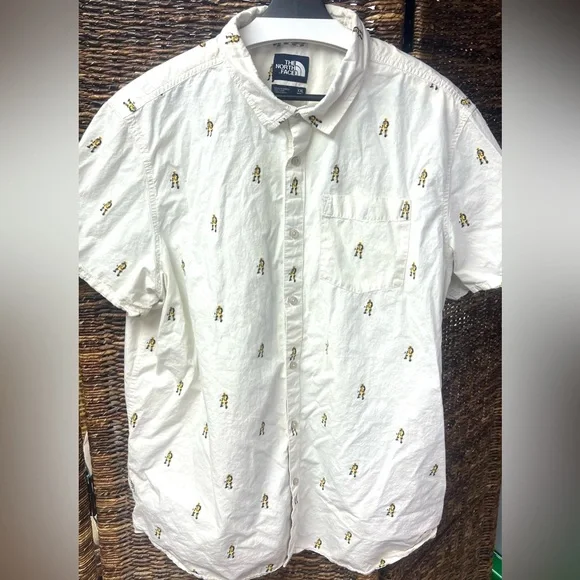 The North‎ Face- Mens Baytrail Jacquard Button Up Shirt, Size: XXL, Pre- Owned
