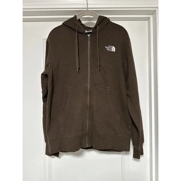 The North‎ Face, Men's Full Zip Brown Hoodie, Size Small